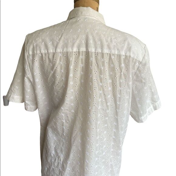 Vintage Alfred Dunner Broderie Anglais Short sleeve Shirt. - Picture 2 of 9